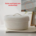 &Scaron;ikk K&ouml;iepunutisega Ladustamiskorv Kaane ja Kunstiline Kodukaunistus., Baltas