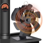 6 labaga puupliidi ventilaator termomeetriga