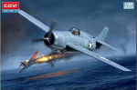Liimitav mudel Academy 12355 USN F4F-4 Wildcat Battle of Midway 1/48