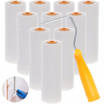 V&auml;rvirullide komplekt &ndash; Poliuretaanist, T&auml;pne viimistlus, Laius 10 cm, 10 tk + k&auml;epide