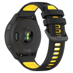 Lahe Silikoonist Kellarihm Garmin ja Samsung jaoks variant-102685, 6 &ndash; juoda ir geltona