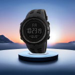 Spordi Stiilis Mitte-Veekindel Digitaalne K&auml;ekell &Ouml;&ouml;valgusega Kuup&auml;eva Funktsiooniga variant-102753, Juoda