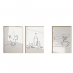 3tk K&ouml;&ouml;gi Seinakunst S&ouml;&ouml;giriistad Vein Juust Kohv Уus aasta Kingitused L&otilde;uend, 50,8 cm x 71,12 cm x 3 vnt / 50 x 70 cm x 3 vnt