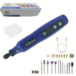 1tk Mini Juhtmeta P&ouml;&ouml;rlev T&ouml;&ouml;riist LED Valgusega, 5 Reguleeritavat Kiirust, USB Laetav Liitiumaku, Mitu Tarvikut, Ideaalne Isiklikele Projektidele, Mėlyna B