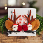 Komplekt 2 juukseklambrit j&otilde;uluroosid p&otilde;hjap&otilde;der SP363