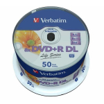 Videom&auml;ngija Verbatim DVD+R DL kettad, 50 tk