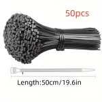 Rasked Nailonist Kaablisidemed - Isefikseeruvad, Suured Suurused 39.88cm/50.04cm/59.94cm/80.01cm/100.08cm, Ilgis: 50 cm / 49,78 cm