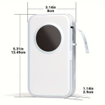 Etiketiprinteri Seade Lindiga, D35 Juhtmeta Etiketiprinter Mini, Lihtne Kasutada Nutitelefoniga Kodukontorisse Korraldamiseks, Valge