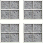 4/6pakid Asendusk&uuml;lmiku &Otilde;hufilter &Uuml;hildub LG Kenmore 46-9918-ga, 4 pakuotės LT120F oro filtrai