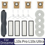 Dreame Bot L10S Pro & Ultra Robottolmuimeja Tarvikute Komplekt - Komplektis K&uuml;ljehari, Filter, Mopipadi ja Tolmukott