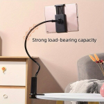 Telefonihoidja Universaalne teleskoopiline metallist mobiiltelefonialus, 70cm pikkusega, Juoda