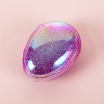 Mini T&auml;htetaeva Munakujuline Juuksehari Kamm Stiilikamm , Violetinė