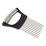 Roostevabast Terasest Sibula Hoidja: T&auml;iuslik Viilutamiseks & K&ouml;&ouml;gitarvikud!, Juoda