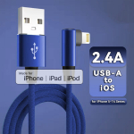 MFi Sertifitseeritud Kiire Laadimine USB Kaabel iPhone jaoks, Mėlyna