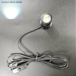 Mini USB LED prožektor: AOSUI 5V siseruumide aktsentvalgustuseks., Juoda &ndash; balta &scaron;viesa