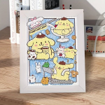 Hello Kitty 5D Teemantimaal Tarvik - T&auml;ielik K&auml;sit&ouml;&ouml; Komplekt Noortele ja P&uuml;hadekaunistustele, Pudingo &scaron;uo