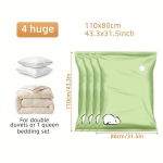 4/6tk Vaakum Kotid, Ruumis&auml;&auml;stlikud Kotid Tekkidele ja Pleedidele, 4vnt XL 110*80cm