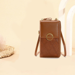 Naiste kotid, V&auml;ikesed Crossbody telefonikotid Mobiiltelefoni rahakott naistele, pruun