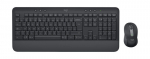 Logitech Signature MK650 Combo &Auml;rikasutuseks Itaalikeelne QWERTY Klaviatuur ja Kaasasolev Bluetooth Hiir, Grafiitv&auml;rv, Membranklaviatuur, Energias&auml;&auml;stlik, 2-osaline Komplekt
