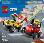 LEGO City 60458 V&otilde;istlusautode komplekt: pitsabuss versus p&auml;&auml;stebuss