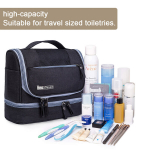 Kosmeetikakotid ja kosmeetikapeeglid, Reisi tualett-tarvete korraldaja &ndash; naiste ja meeste kosmeetikakott, must