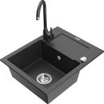 Graniidist k&ouml;&ouml;givalamu Mexen Enzo koos segisti ja sifooniga, Black granite