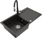 Graniidist k&ouml;&ouml;givalamu Mexen Leo koos segisti ja sifooniga, Metallic black/gold+Black