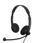 EPOS | SENNHEISER IMPACT SC 60 USB ML Juhtmega K&otilde;rvaklapid Boom-mikrofoniga, USB Type-A, Must, Peapael, K&otilde;ned/Muusika