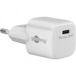 Goobay | USB-C PD GaN Fast Charger Nano (20 W), valge