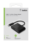 USB-C VGA adapter - BELKIN - 60W - Black - 1920x1080 - For laptops and tablets