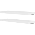 vidaXL seinariiulid, 4 tk, valge, 80 cm