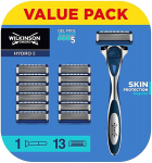 Wilkinson Hydro 5 Nahakaitsega Tavamasin vahetatavate teradega 1 tk + kassetid 13 tk
