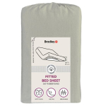 Bradley voodilina kummiga, 90 x 200 x 25 cm, tekstiilist kotis, merihall