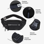 Meeste kotidSuur Fanny Pack naistele Plus Size Must Fanny Pack, Crossbody kott reguleeritavate v&ouml;&ouml;rihmadega Moodne reisijalutuskott meestele