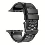 Nutikell Uus silikoonrihm iPhone kellale spordirihmaks 49mm., Pilka Ir Juoda