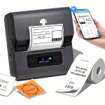 Phomemo M221 Kaasaskantav Etiketiprinter - 3-tolline Termiline Barcode ja Nimesiltide Loovutaja., Juoda