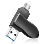 USB pulk Fotopulk IPhoneile, Pildihoidja Kiire USB 3.0 M&auml;lupulk USB Type-C Pordiga Android Telefonidele/Mac/PCle ja Muudele Seadmetele., Juoda