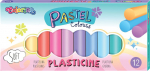 Plastiliini komplekt Colorino Pastel, 12 pastelset v&auml;rvi