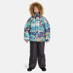 Huppa Poiste talvekomplekt WINTER, multicolor pattern/ dark gray