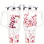 40OZ T&auml;hestik Lilled Tumbler Kaasiga, Kingitus Naistele, F