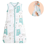 Beebide ja laste voodipesu, imiku kantav tekk &ndash; hingav puuvillane magamiskott 0&ndash;48 kuu vanustele v&auml;ikelastele, BS stiil