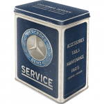 Metallpurk Mercedes-Benz - Service Emblem Blue