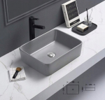 Valamu Mexen Catia 48 cm, Hall matt