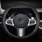 Premium naastudega roolikate siseringiga - PU nahk, aastaringne haare, sobib sportautodele. , Juoda