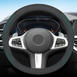 Luksuslik Must Seemisnahast Roolikate Tesla Model Y/3-le , Tamsiai žalia spalva