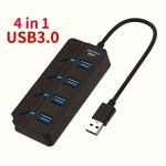 K&otilde;rge Kiirusega 5Gbps USB 3.0 Jaotur 4/7 Porti, L&uuml;litid - Kaasaskantav Laiendus PC ja S&uuml;learvutitele , 4 prievadai-3.0
