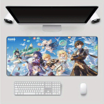Genshin Impact Veekindel Suur Libisemisvastane Hiirepadi Klaviatuurile. , 30 cm x 80 cm