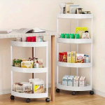 Mitmek&uuml;lgne Mitmekihiline Nurgariiul Ratastega - Ideaalne Vannituppa, K&ouml;&ouml;ki ja Elutuppa. , Vėduoklės formos-baltos 4 sluoksnių