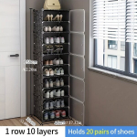 Ruumi kokkuhoidev 10-kihiline kingariiul uste ja kaasaskantavusega , 1 eilutė 10 sluoksnių (20 porų)