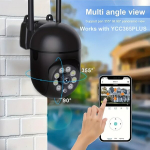 K&otilde;rglahutusega 1080p WIFI turvakaamera, 355 kraadi kaugseire.